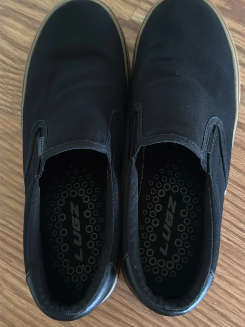 Men's Lugz Slip-On Canvas Sneakers with Gum Sole 9 1/2